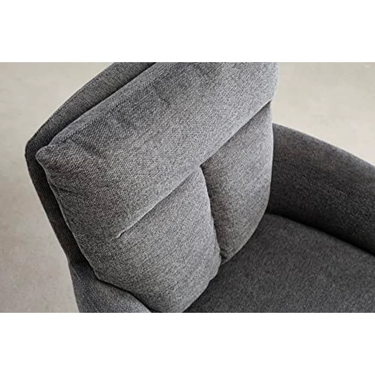 riess-ambiente Polsterstuhl BIG GEORGE grau / schwarz (Einzelartikel, 1 St), Esszimmer · 360° drehbar · mit Armlehne · Retro – Bild 7