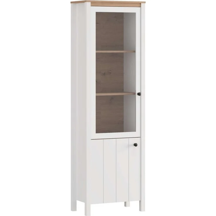 Home affaire Vitrine MDF-Profil 2D ummantelt, 2 Türen & 4 Einlegeböden mit Metallgriffen – Bild 3