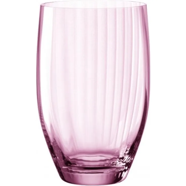 Leonardo Trinkglas Poesia, Wasserglas, Saftglas, Glas, Kristallglas, Rose, 460 ml, 022379