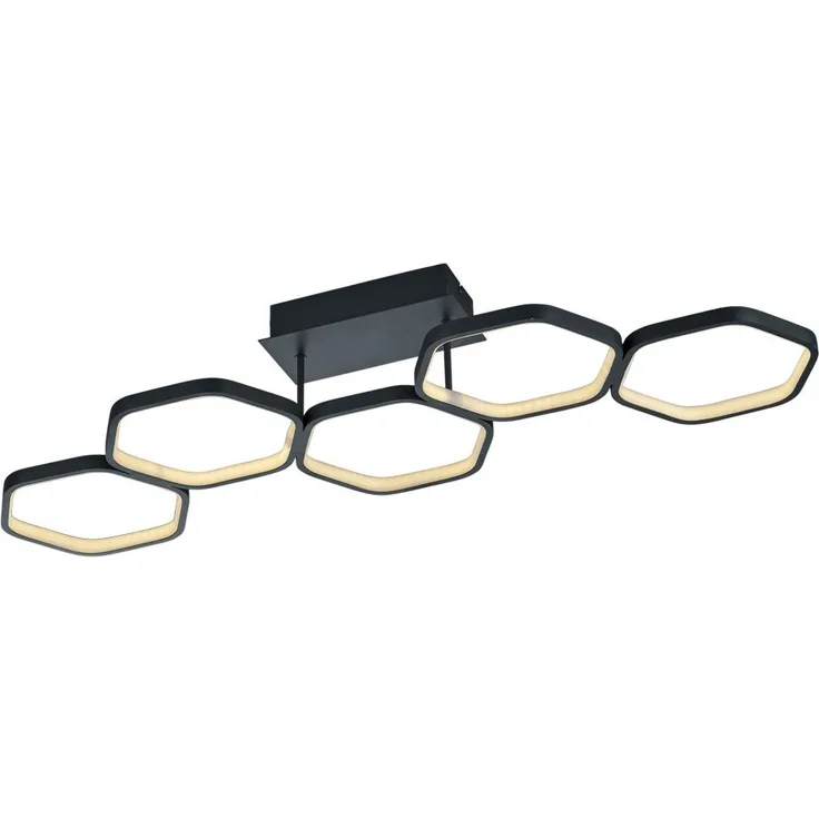 LED Deckenleuchte, anthrazit, dimmbar, 90 cm, VIGO