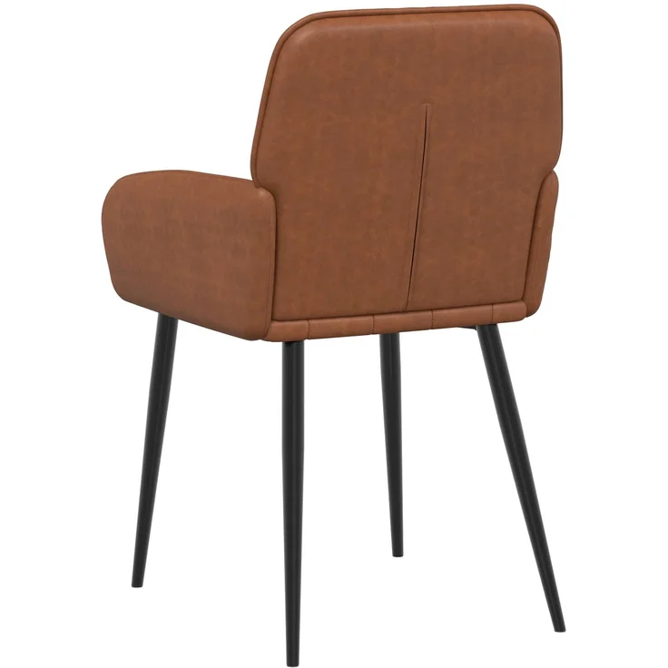 vidaXL Esszimmerstühle 6 pcs Kunstleder Braun 57 x 50 x 85 cm 3428190 – Bild 5