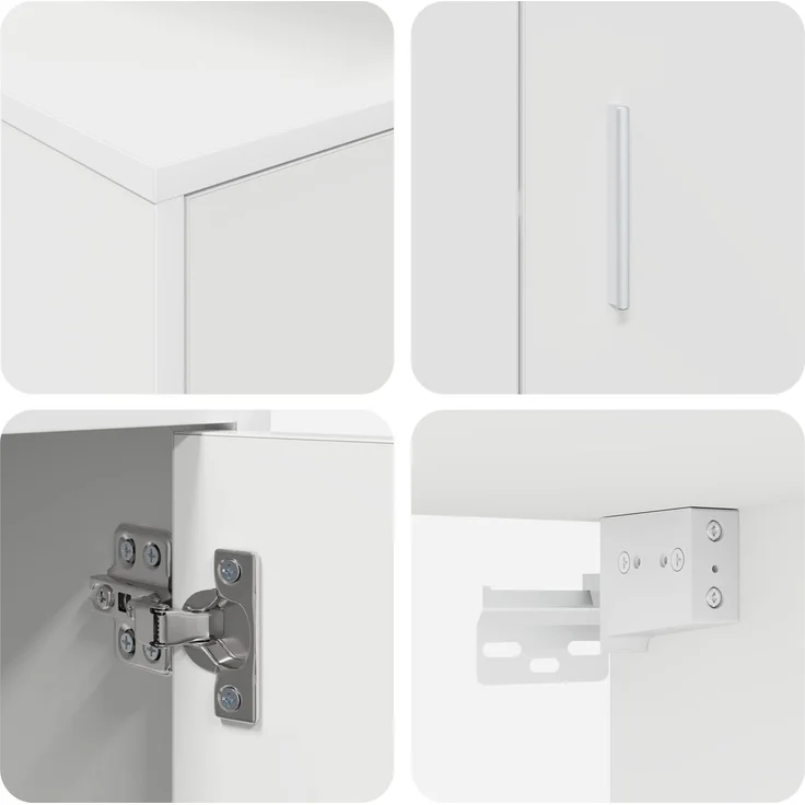 vidaXL TV-Schrankset 140 x 40 x 33 cm Weiß 3397896 – Bild 10