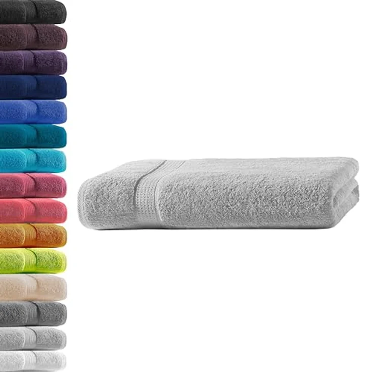 Hometex Premium Textiles Handtuch in Premium Qualität 500 g/m², Feinster Frottier-Stoff 100% Baumwolle, 1x Badetuch, weich, saugfähig, extra schwer & flauschig – Bild 2