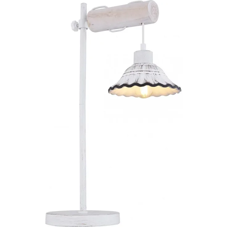 GLOBO Tischleuchte weiß Schalter Wohnzimmer Tischlampe Schlafzimmer 54050-1T