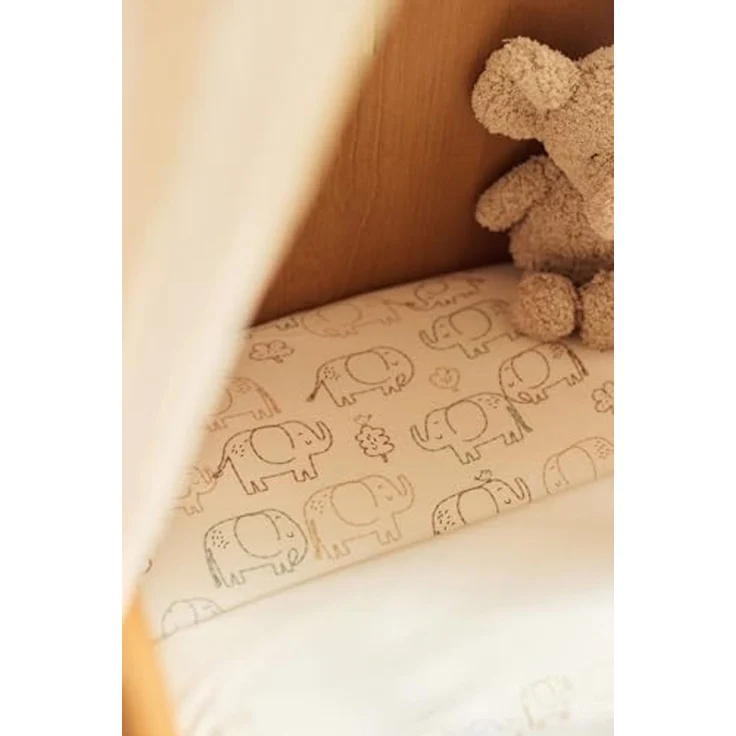Jollein Spannbettlaken Jersey 60 x 120cm - Elephan – Bild 5