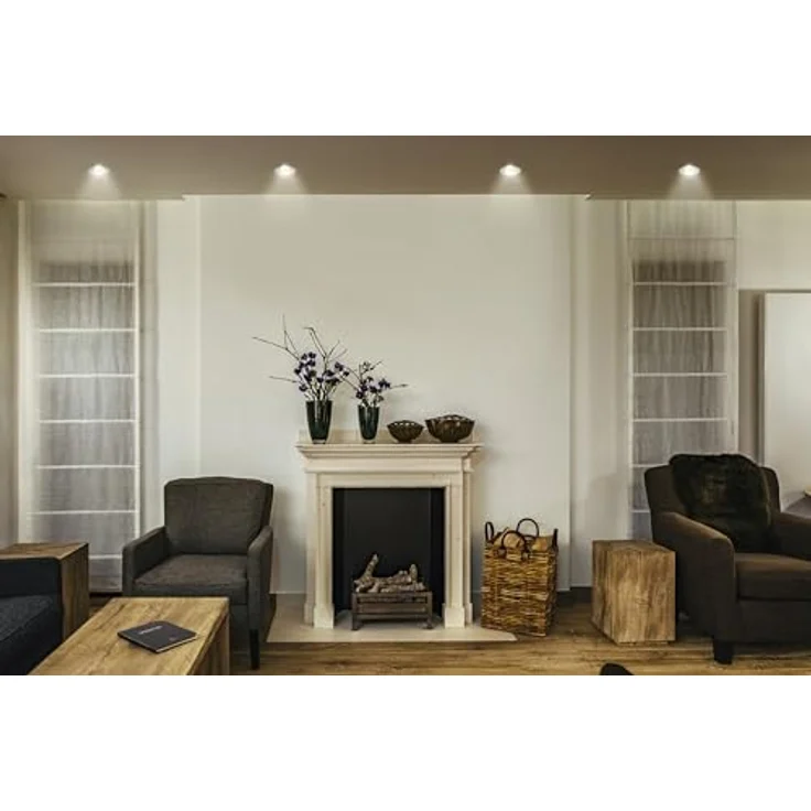 LEDVANCE ORBIS BERLIN LED-Deckenleuchte 300mm, schwarz, 16W, 2000lm, warmweiße Lichtfarbe, sehr homogene Lichtverteilung, lange Lebensdauer, fest verbautes LED-Modul, rund, IP20 Schutzklasse, 3000K – Bild 3