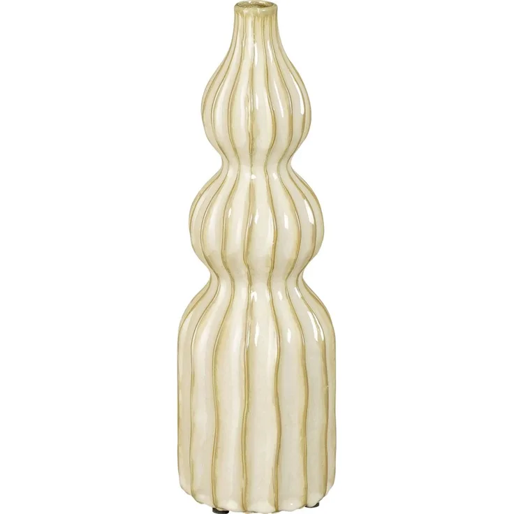 Mica Vase Felipe beige Keramik 35 cm