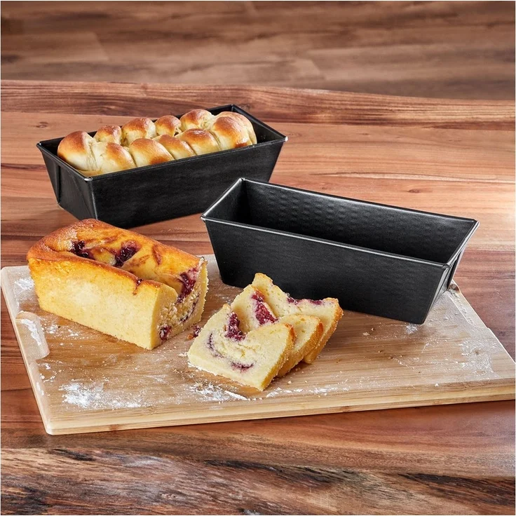 Grizzly Brotbackform Kastenform 2er Set (25 x 11,5 cm) – sauerteigbeständig, antihaft, (2-tlg), Für Brot & Kuchen geeignet – Bild 3