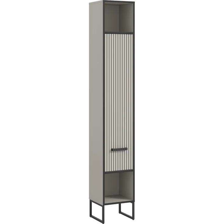 Hochschrank (B/H/T: 30x192x32 cm) in Kaschmir Nachbildung