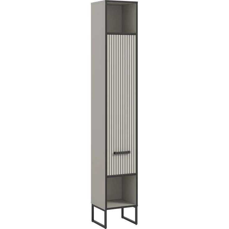 Hochschrank (B/H/T: 30x192x32 cm) in Kaschmir Nachbildung – Bild 1