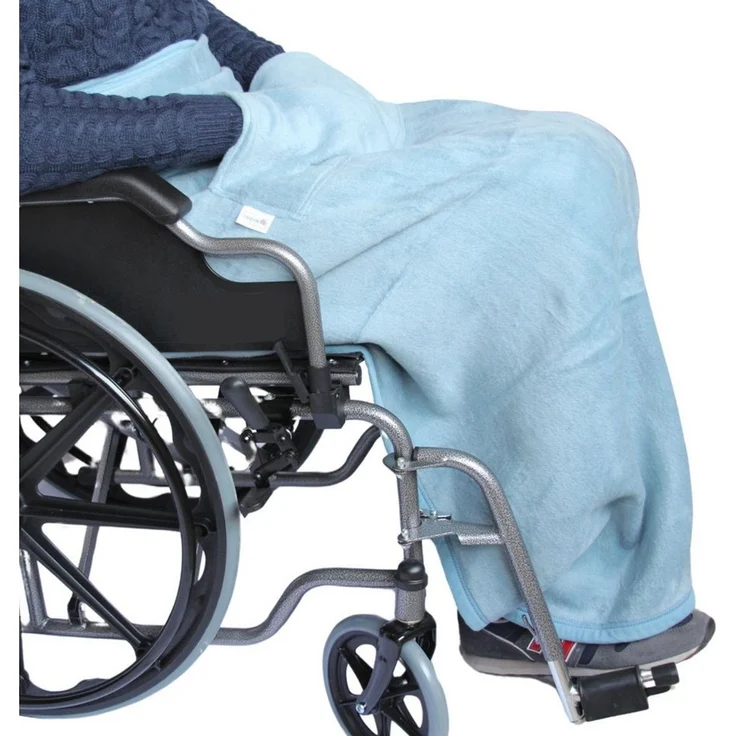 Outdoordecke Rollstuhldecke DECKE für ROLLSTUHL Beindecke Rollstuhlfahrer Kniedecke, Seniori, 5. Blau – Bild 1