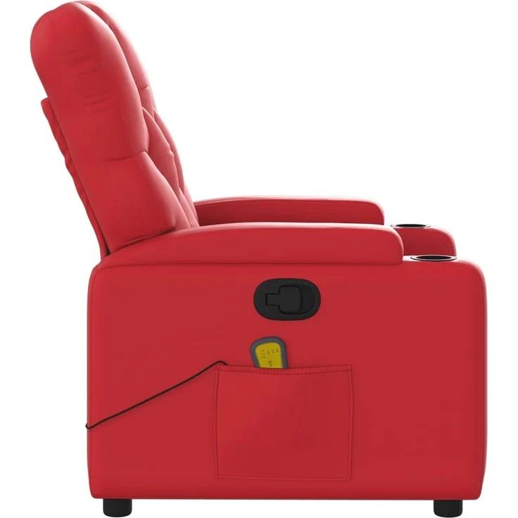 vidaXL Massagesessel Rot Kunstleder 372515 – Bild 7
