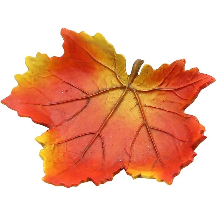 Dekohelden24 Dekoschale Herbstblatt - Herbstschale - Dekoschale in Blattform als 2 Schalen – Bild 3