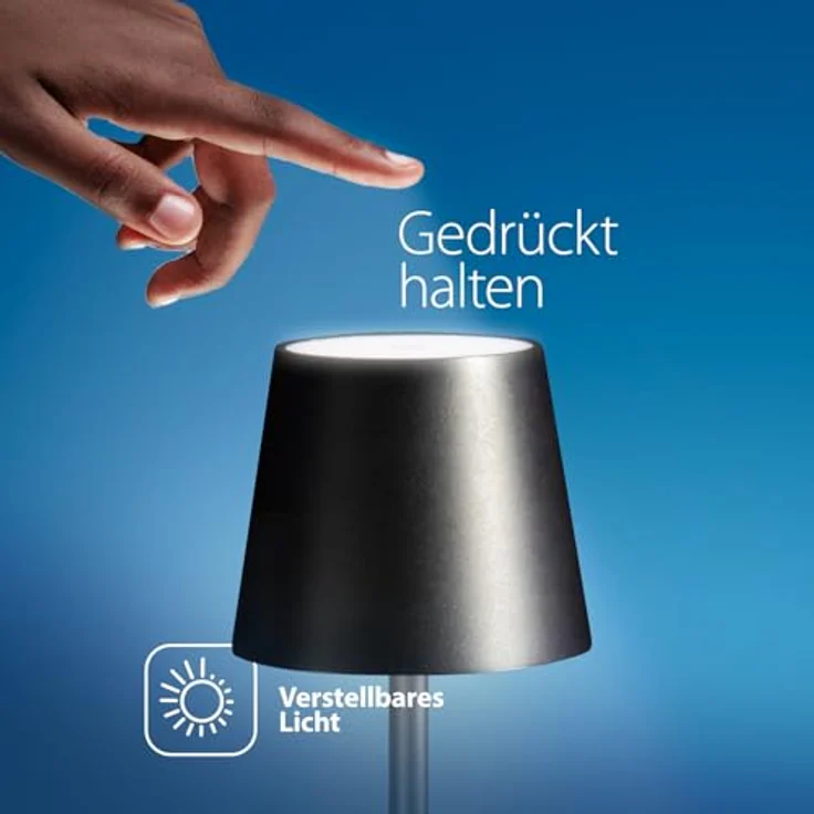 Securit Securit LED-Tischleuchte FELINE inkl. Verbindungs-Ladekabel schwarz – Bild 6
