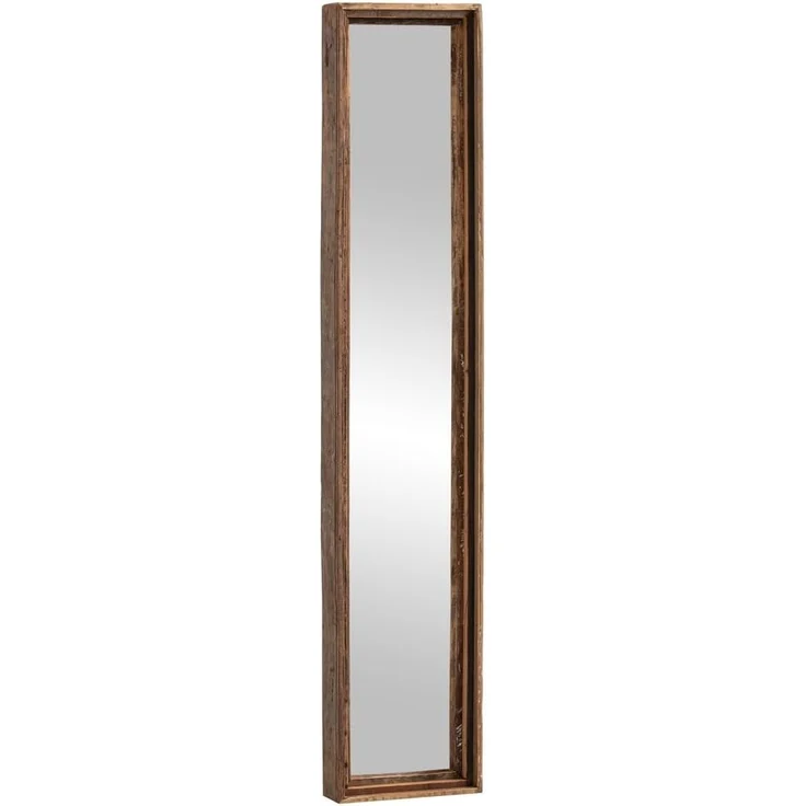 Rustikaler Wandspiegel Sumatra recyceltes Holz 30x150 cm Chalet-Look Ganzkörperspiegel Unikat massivum