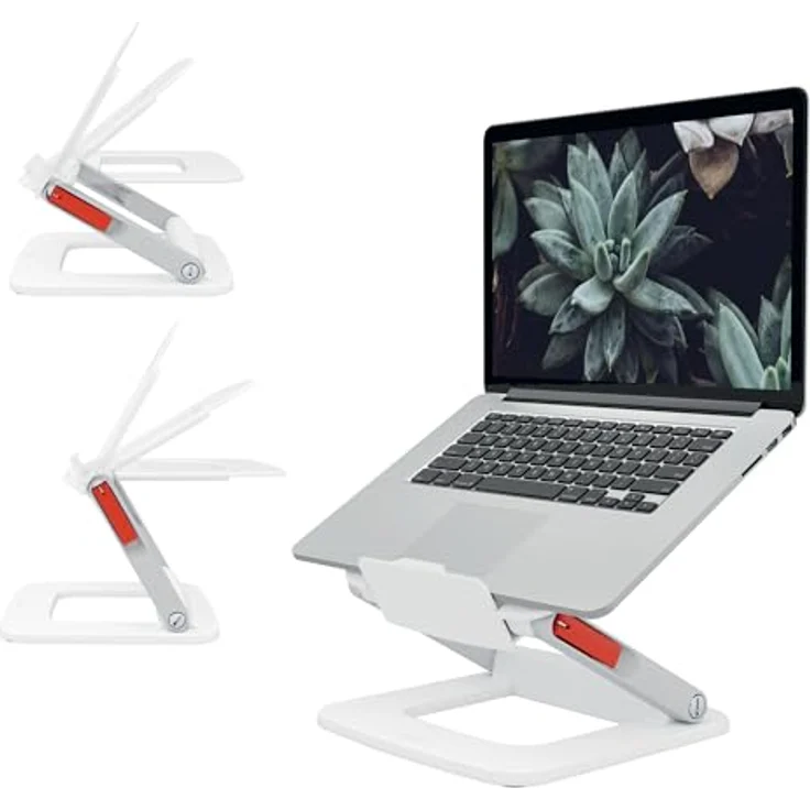 Leitz Ergo Set Active Stehhocker mit Dual Density Foam Komfortsitz + Multi-Winkel-Laptopständer, Hocker höhenverstellbar von 57 bis 82 cm, Für bis zu 110 kg, 65450085 + 64240001 – Bild 16