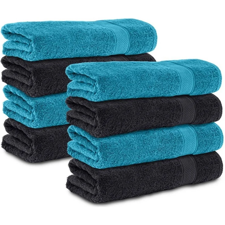Komfortec Handtuch Set 50x100 cm aus 100 % Baumwolle, Frottee (Packung, 8-St), Handtücher Set, Weich, Towel – Bild 1