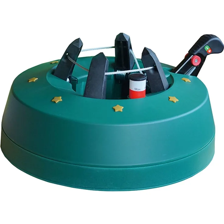 Star Trading Weihnachtsbaumständer ,Granig' , grün , mit Fußpedal , bis 220cm , 1 ,3L