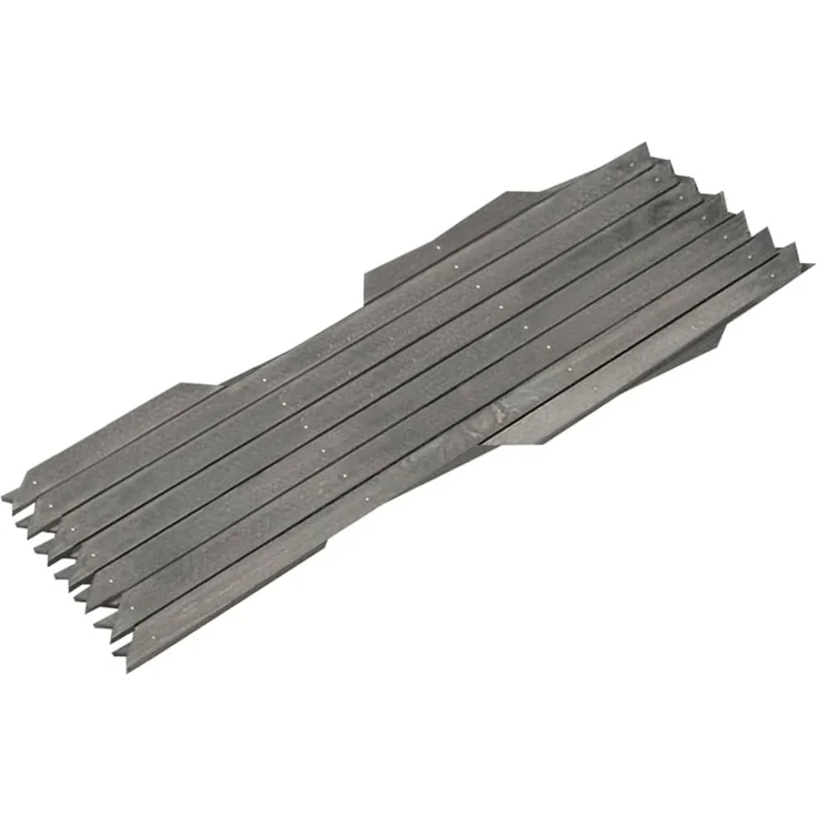 vidaXL Rankzäune 5 Stk. Grau Massivholz Tanne 180x30 cm 316423 – Bild 3