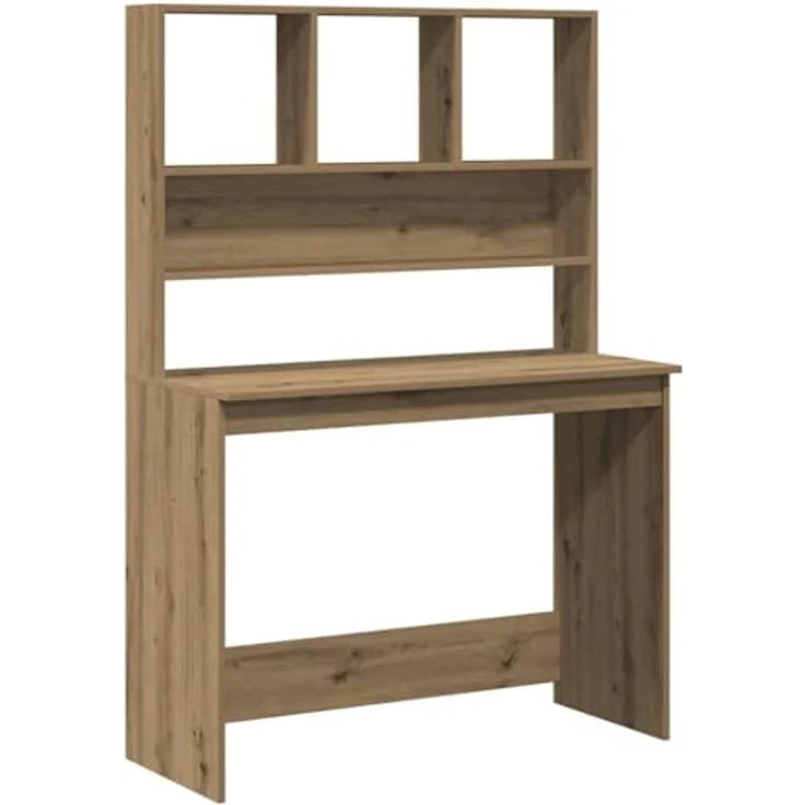 vidaXL Schreibtisch mit Regal Artisan-Eiche 102x45x148cm Holzwerkstoff 855835 – Bild 2