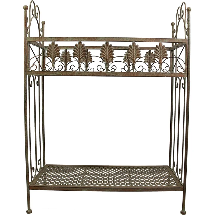 Regal "Antik" Gartenregal Allzweckregal Ablageregal Pflanzregal Metall Regal – Bild 1