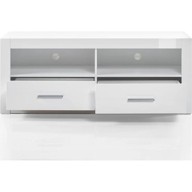 Lomadox Wohnwand BALVE-61, (4-St), TV Media Hochglanz weiß mit Wandboard & Kommode BxHxT: 230 x 139 x 45 cm – Bild 2