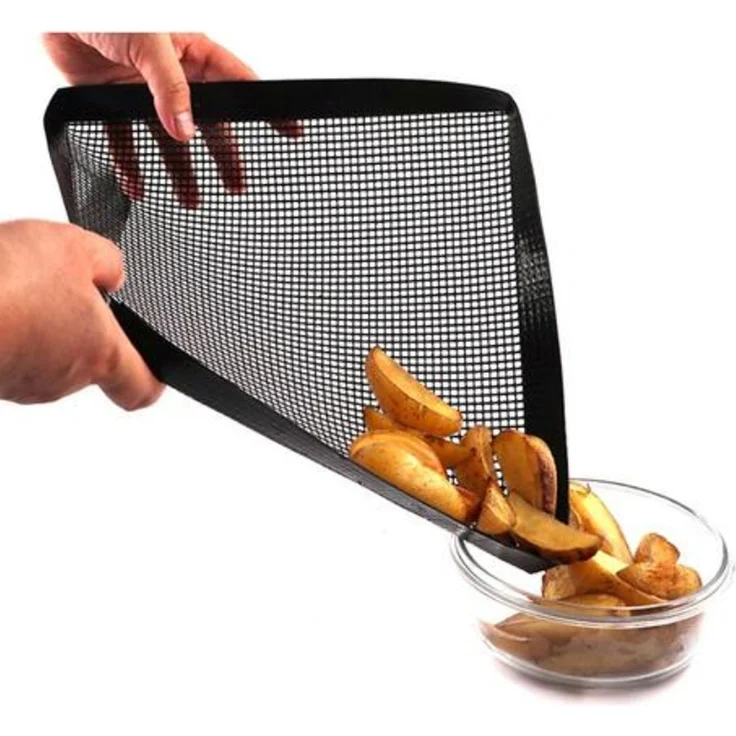 Grillgitter Wiederverwendbar Backmatte Grillmatte Grill Unterlage Matte – Bild 4