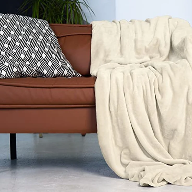 Wohndecke Kuscheldecke super weich & flauschig – warme Fleecedecke, Gräfenstayn, warme Wolldecke, Sofadecke & Tagesdecke - Überwurf Sofa, Couch – Bild 6