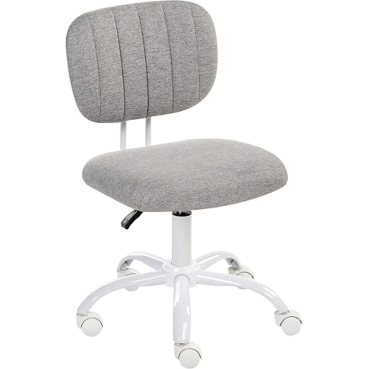 Schreibtischstuhl BUBBLY Stoff Hellgrau – Bild 4