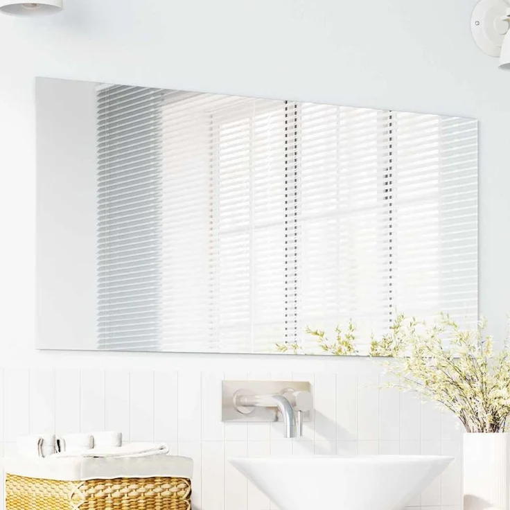 vidaXL Wandspiegel Rechtwinklig 50 x 100 cm Gehärtetes Glas 42023028 – Bild 2