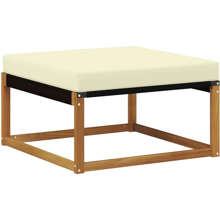 vidaXL Outdoor-Sofagarnitur mit Kissen 8 pcs Natur und Creme 3381618 – Bild 4