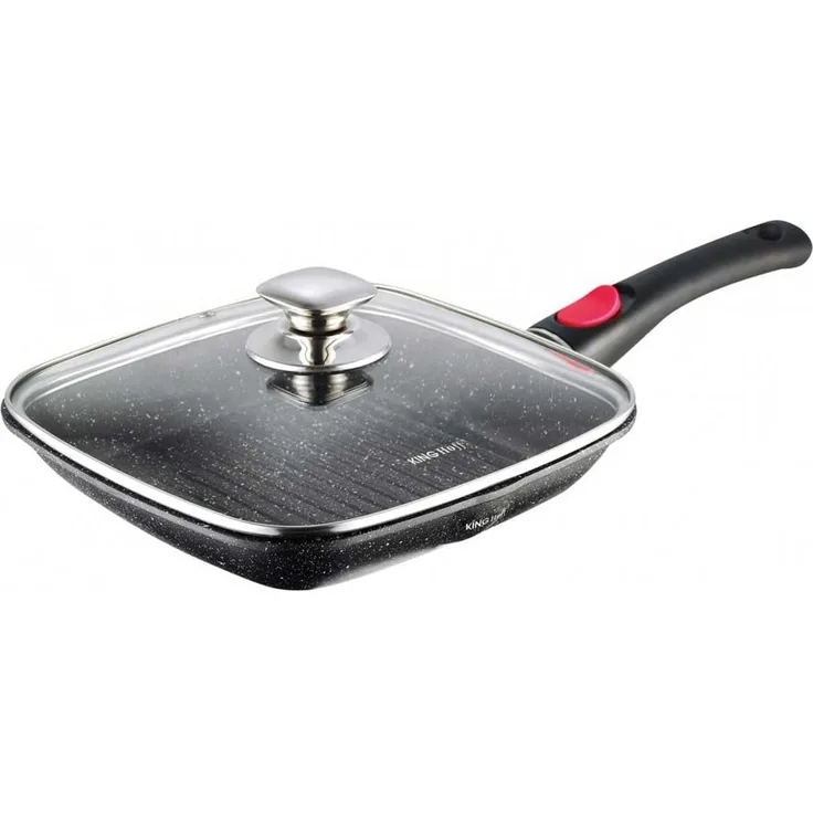 Kinghoff Granit-Grillpfanne, 28cm, Schwarz