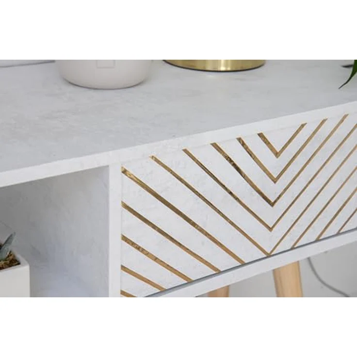 d-c-fix Möbel-Klebefolie Concrete White, 45 cm x 2 m - abwaschbare und selbstklebende Deko-Folie für Küche, Schrank, Tisch & Fensterbank - modern & nachhaltig – Bild 2