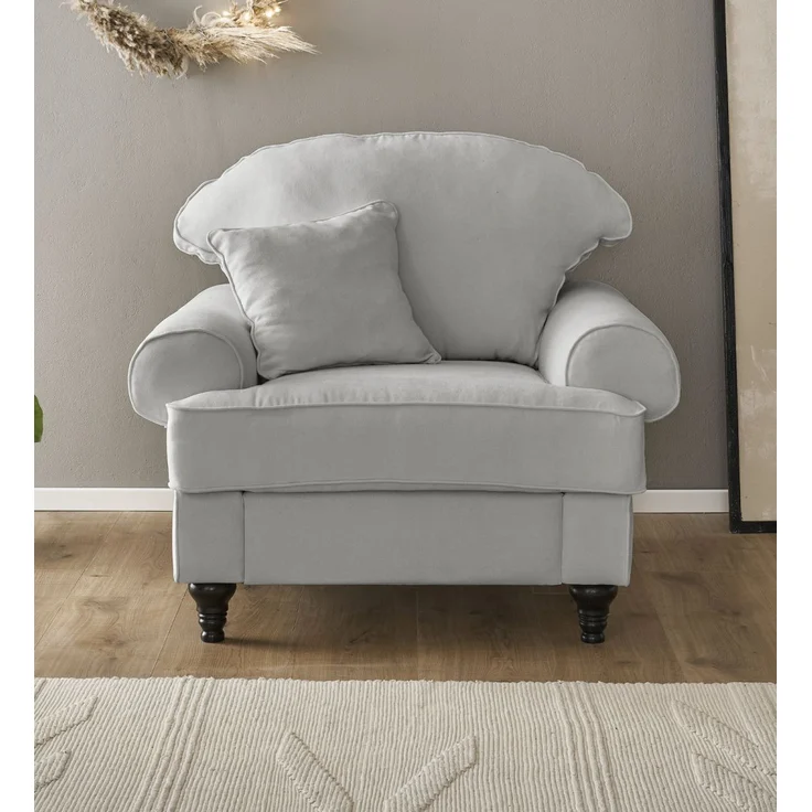 Sessel Adelina in grau 110 cm – Bild 2