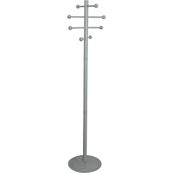 MAUL Kleiderständer MAULsaphir Lite alusilber Metall 8 Haken 171 cm