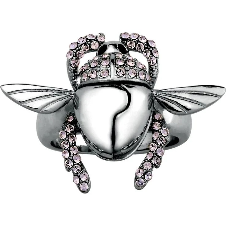 Goebel Aladdin Goldener Scarabäus Ring, Disney, Käfer Ring, Schmuck, Weißgold, 14 Karat, Größe 6, 12101621
