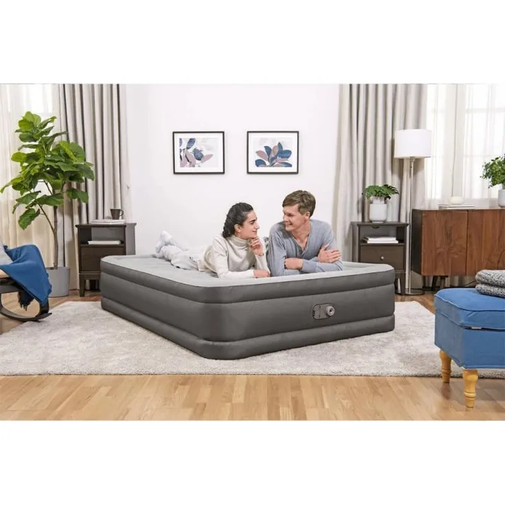 Bestway Luftbett Fortech mit Integrierter Pumpe 203 x 152 x 46 cm