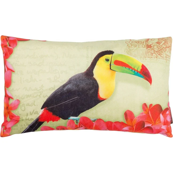 HTI-Living Dekokissen Dekokissen 30x50 Tukan, Sofakissen Kuschelkissen – Bild 1