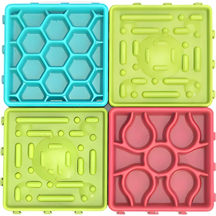 Pettimania Anti-Schling-Matte quadratisch mit Saugnäpfen, 28 x 28 x 2 cm – Bild 1