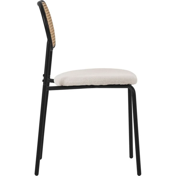 ML-DESIGN Stuhl Esszimmerstühle Rattanstuhl Polsterstühle Akzentstühle für Esszimmer (4 St), Beige Esstischstühle mit Rückenlehne aus Rattan 4er Set Küchenstuhl – Bild 2