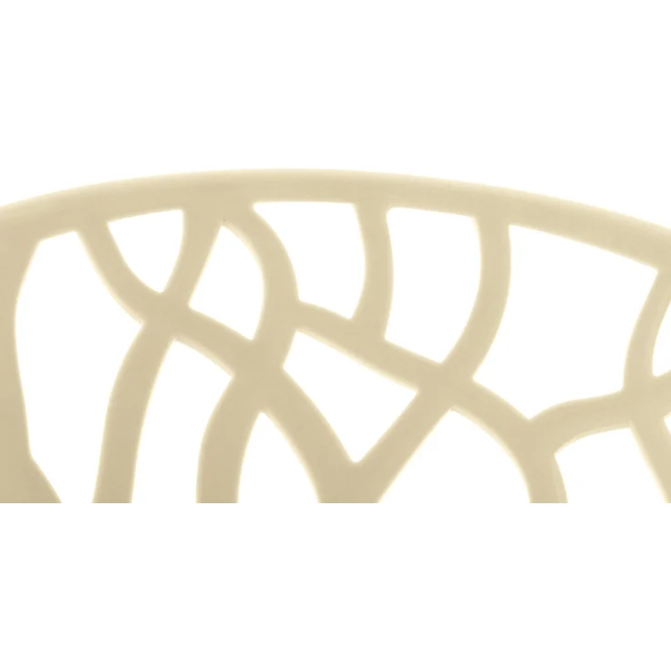 CLP 4er Set 'Hope' Gartenstuhl mit Armlehnen, stapelbar & wetterfest, recyceltem Polypropylen, Creme – Bild 6