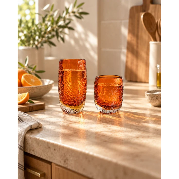 Das Marbella Glow Tumbler Glas - Bernstein – Bild 4