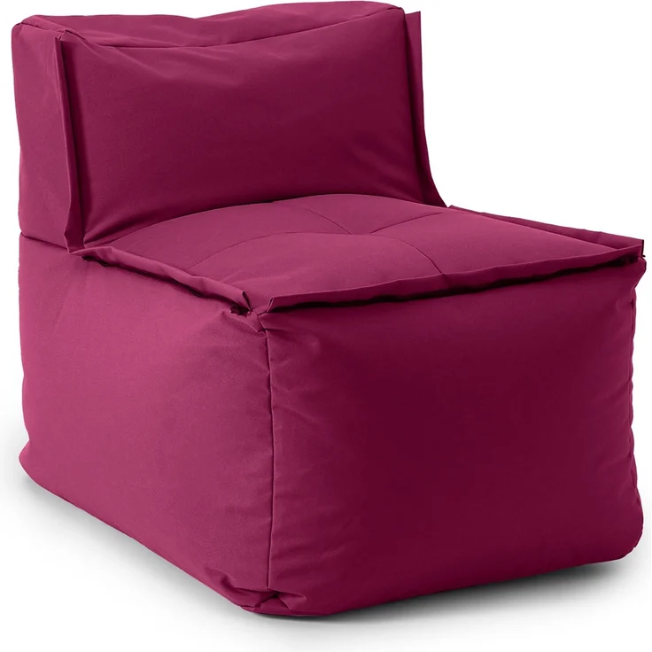 Lumaland Sitzsack-Sofa, Polyester, Mittelteil, Rotwein, 70 x 81 x 54 cm – Bild 1