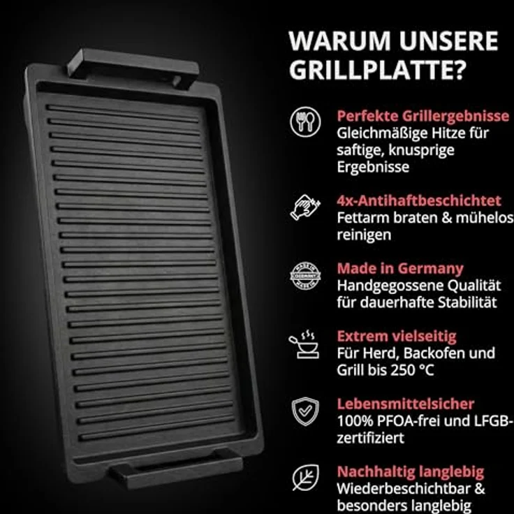 Thiru Grillplatte Lieblingspfanne - 41x24 cm – Bild 7