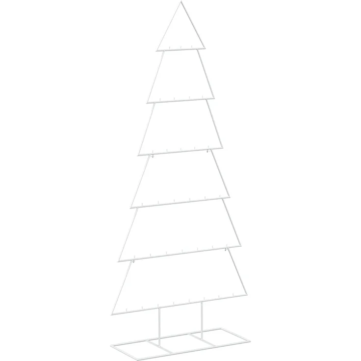 vidaXL Metall Weihnachtsbaum KUOPIO 180 cm Stahl Weiß 42053826 – Bild 2
