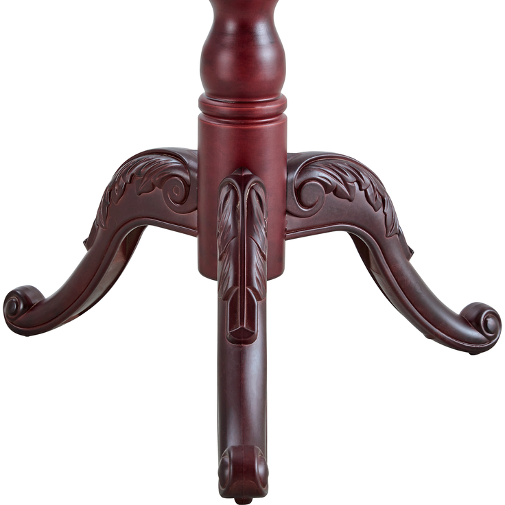 Kleiderständer 195 cm hoch, Ø 31 cm, Standfuß 48 cm – Massivholz in Nussbaumoptik mit mehreren Haken – Bild 8