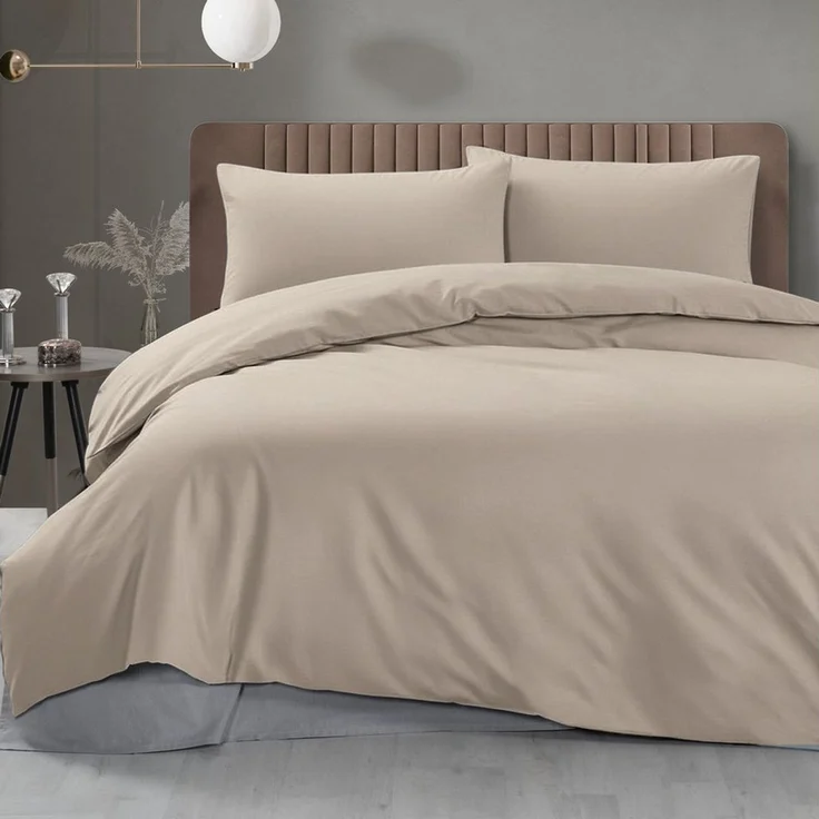 DecoHomeTextil Heimtextilmanufaktur Bettwäsche Set Bettgarnitur mit Reißverschluss Polycotton Uni – Bild 1