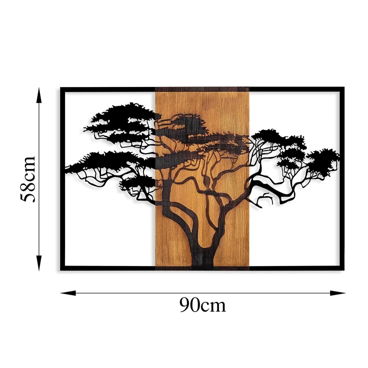 Wallity Wanddekoobjekt 100% WOODEN (Thickness: 3 cm) / METAL, 90 x 58 cm L3153 – Bild 7