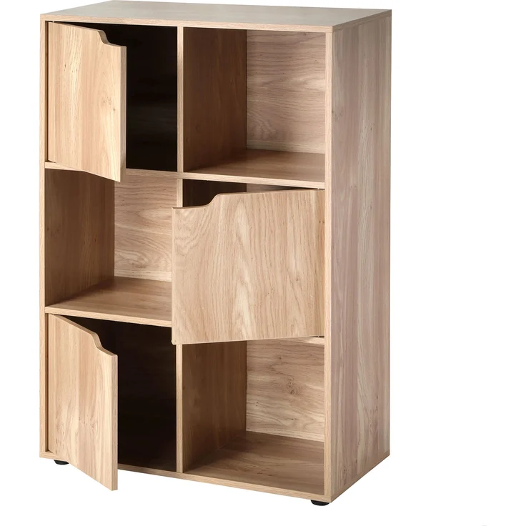 Casâme Möbelstück mit 6 Fächern und drei Türen - L60 cm - Holz – Bild 5