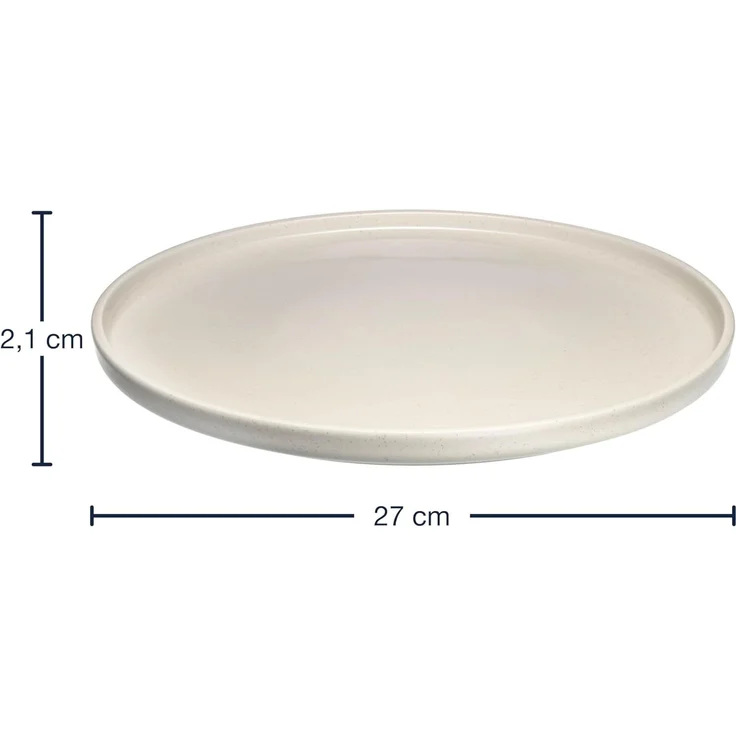 LEONARDO Teller-Set Speiseteller ROMA, Keramikteller, ca. 27 cm, 6-teilig (6-tlg), 6 Personen, Keramik, Teller Set, Geschirr-Set, Service, spülmaschinengeeignet – Bild 2